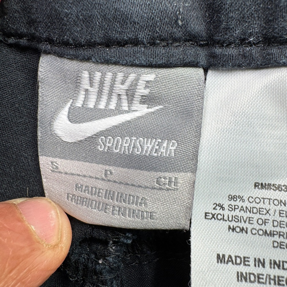 Nike Sportswear Cotton Spandex Jogger Pants Women S Slim Fit Gray Cuffed Track - Picture 6 of 8